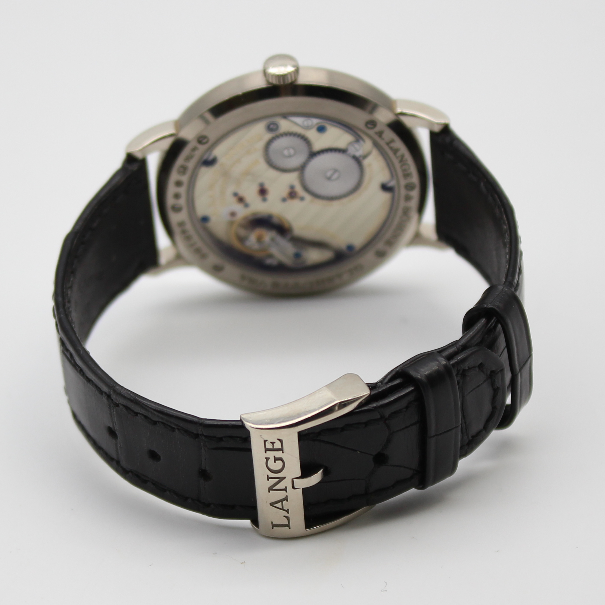 A. Lange & Söhne Saxonia 37mm Silver Dial 18k White Gold Leather Strap 201.207 - Image 4
