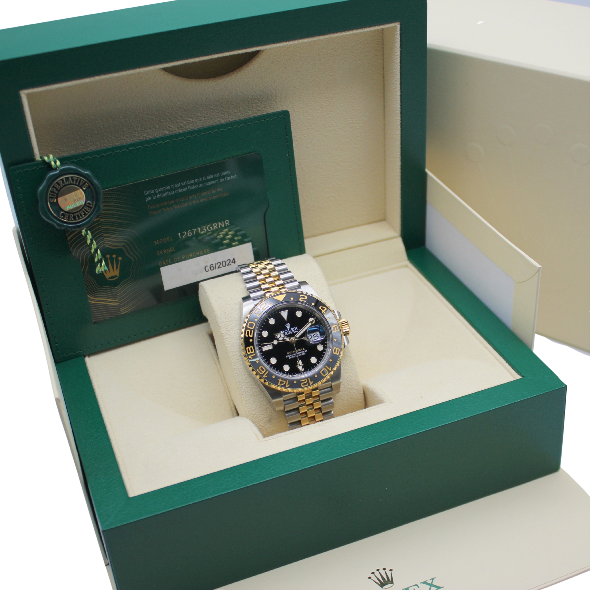 Rolex GMT-Master II 'Zombie' 40mm Jubilee Bracelet Stainless Steel/18k Yellow Gold 126713GRNR - Image 7