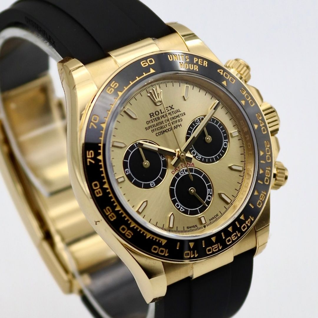 Rolex Daytona "Pikachu" 40mm 18k Yellow Gold Oysterflex Strap 126518LN - Image 3