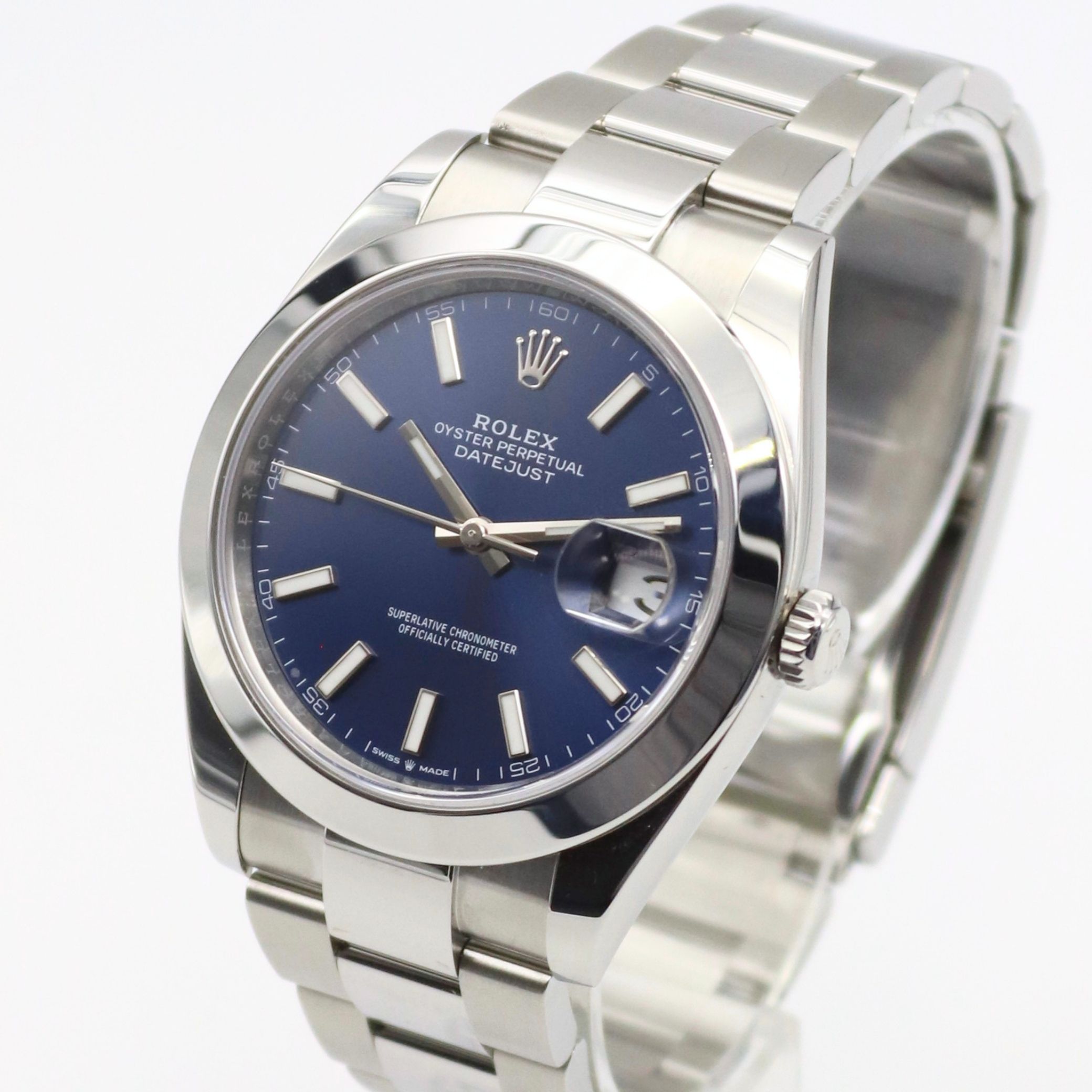 Rolex Datejust 41mm Blue Dial Oyster Bracelet Stainless Steel 126300 - Image 2