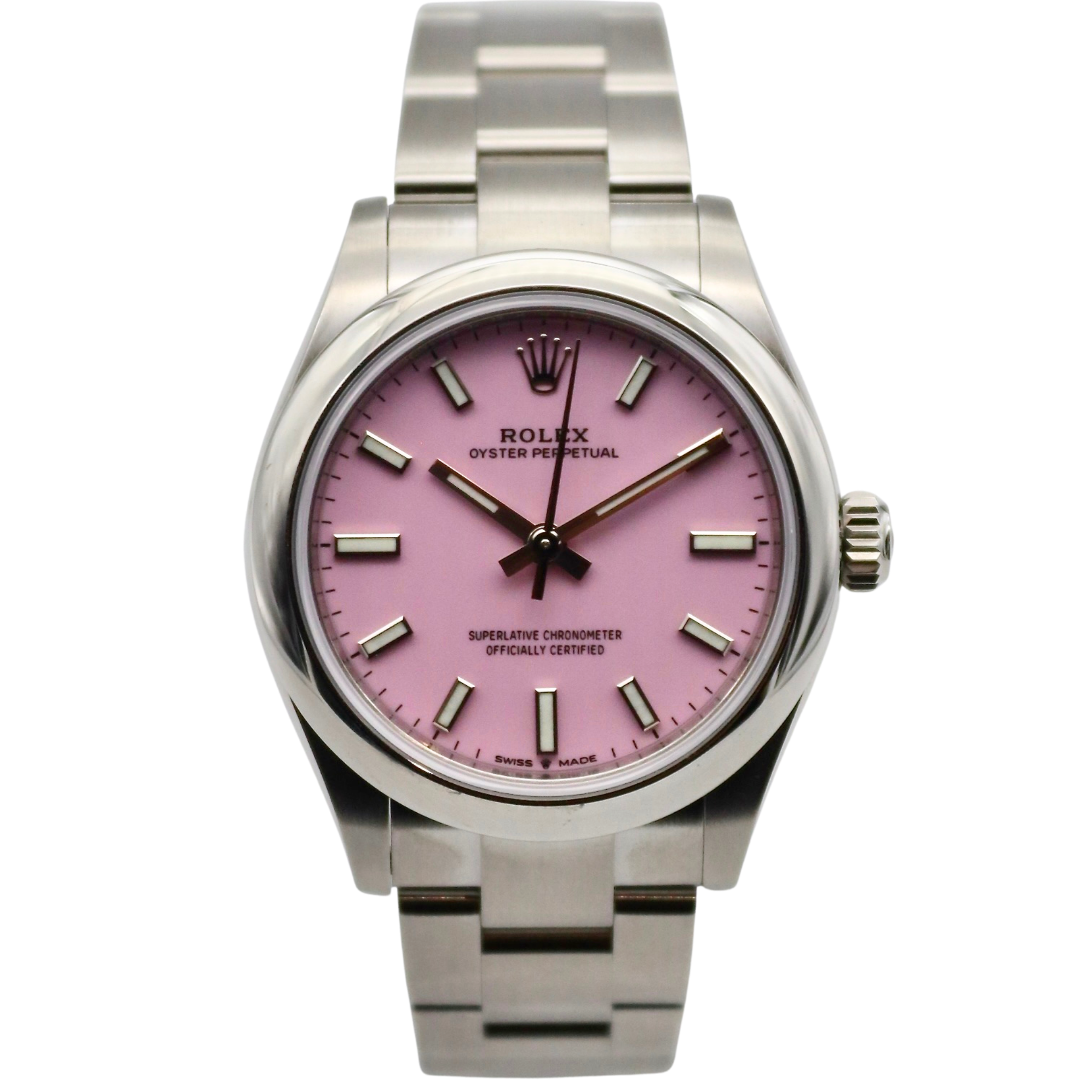 Rolex Oyster Perpetual 31mm Candy Pink Dial Stainless Steel 277200