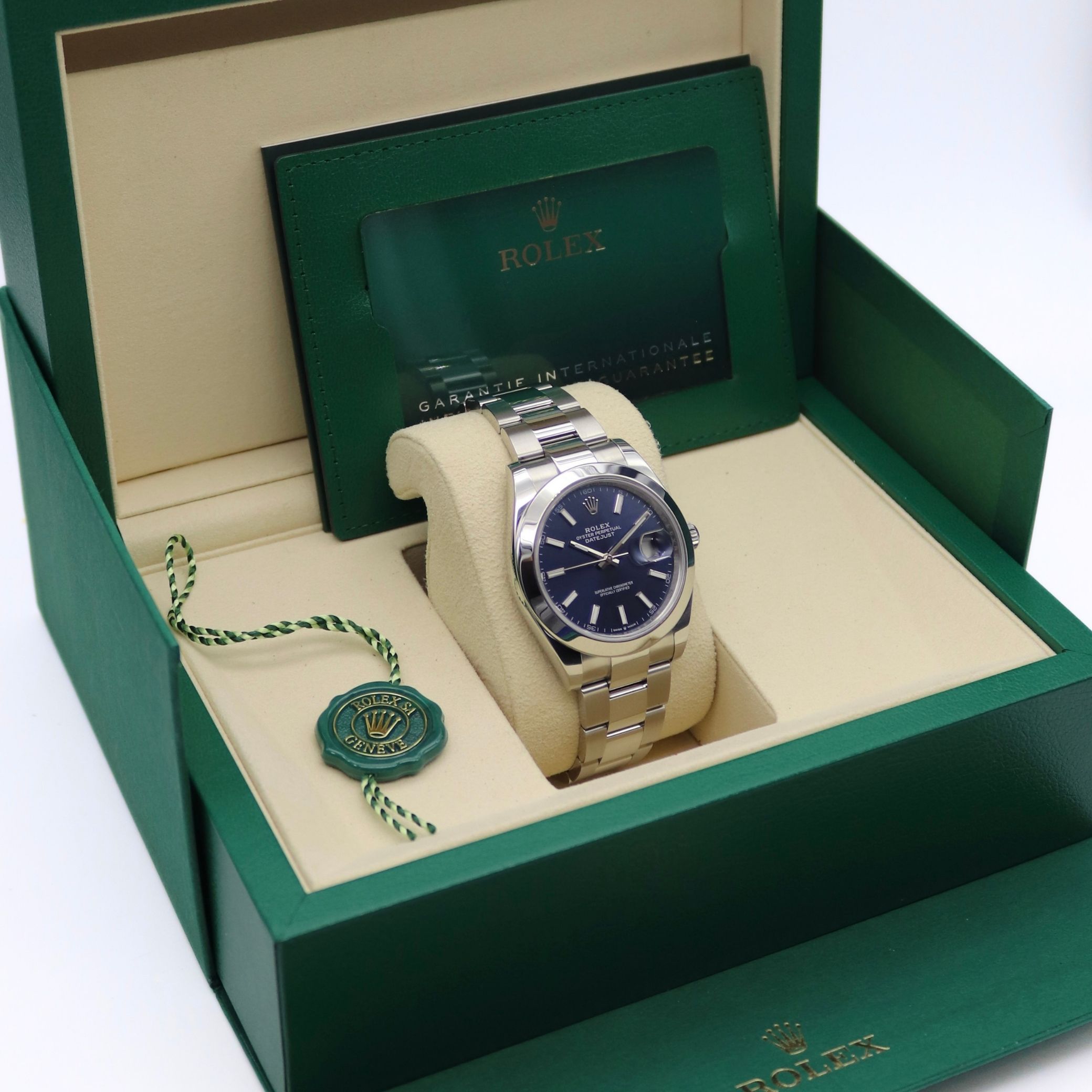 Rolex Datejust 41mm Blue Dial Oyster Bracelet Stainless Steel 126300 - Image 7