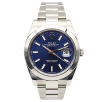 Rolex Datejust 41mm Blue Dial Oyster Bracelet Stainless Steel 126300
