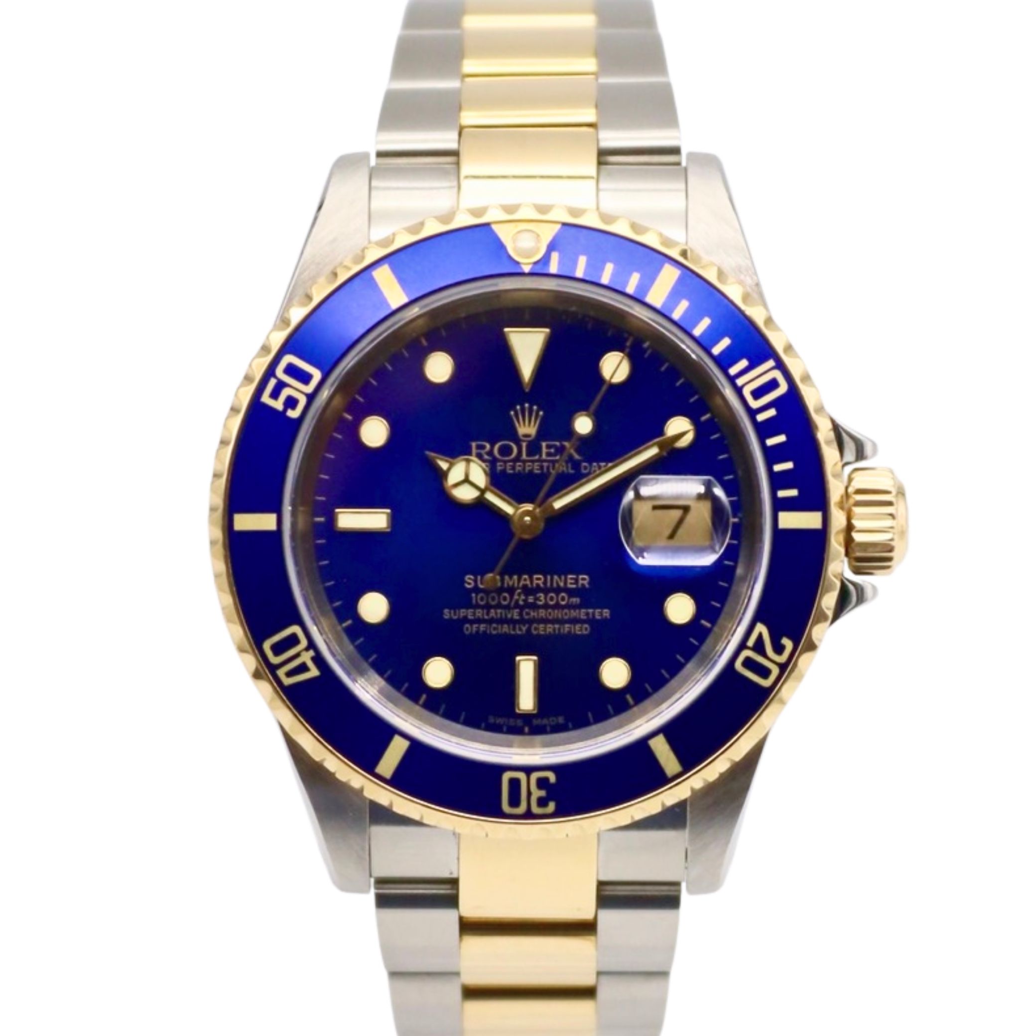 Rolex Submariner Date 40mm “Bluesy” Stainless Steel/18k Yellow Gold 16613