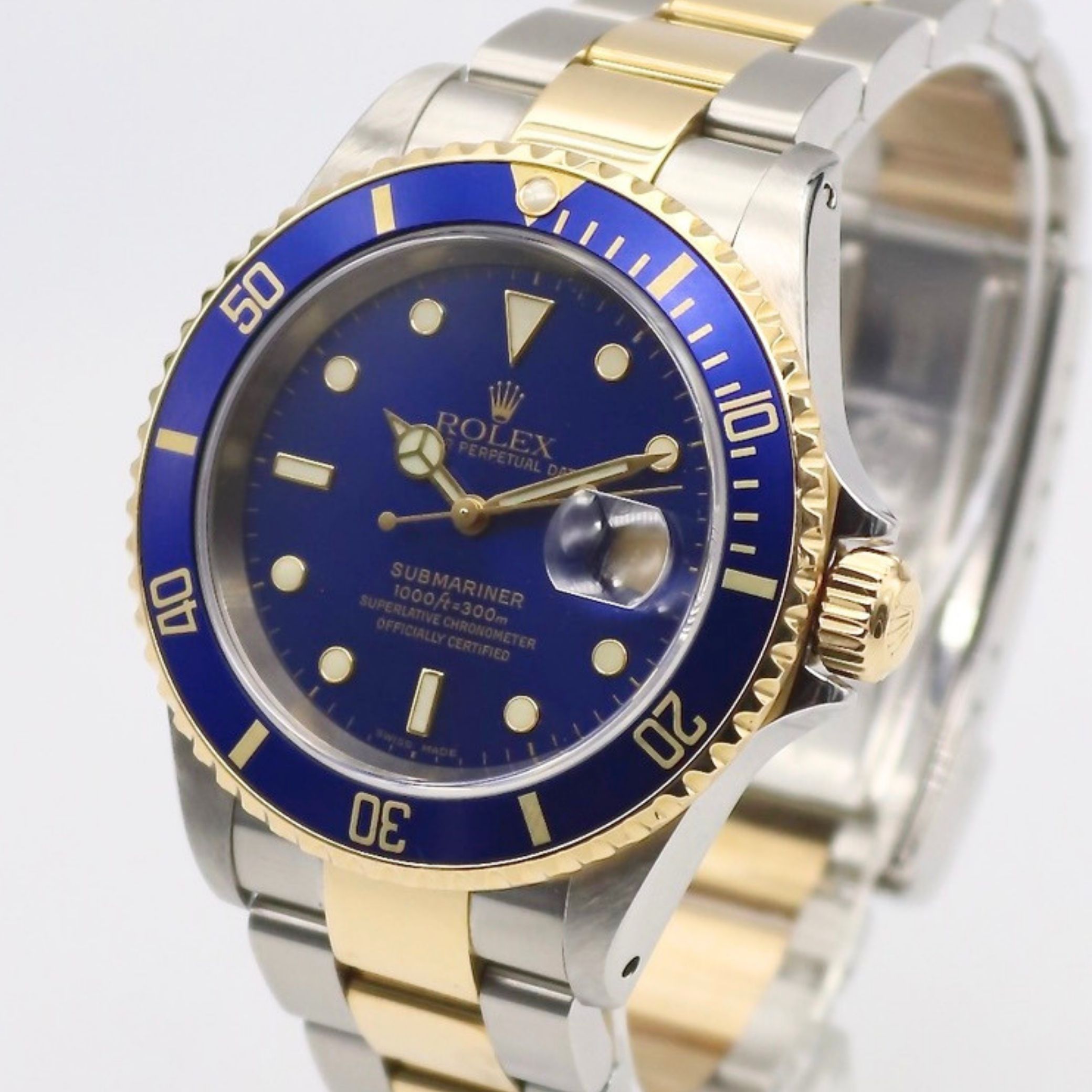 Rolex Submariner Date 40mm "Bluesy" Stainless Steel/18k Yellow Gold 16613 - Image 2