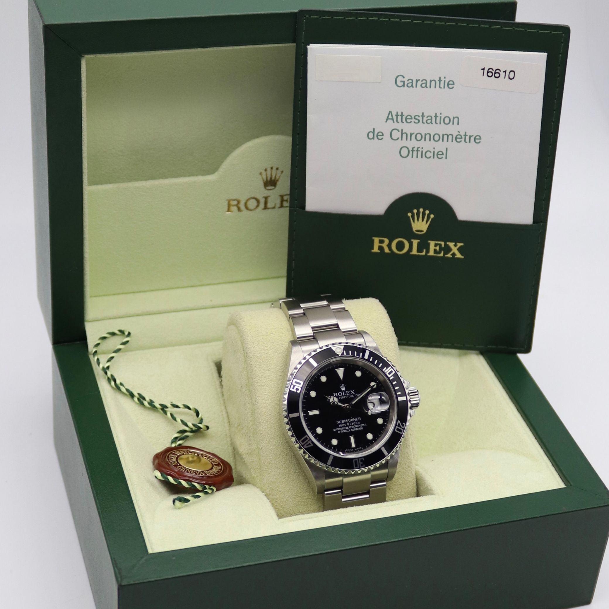 Rolex Submariner Date 40mm Black Dial Stainless Steel 16610LN - Image 7