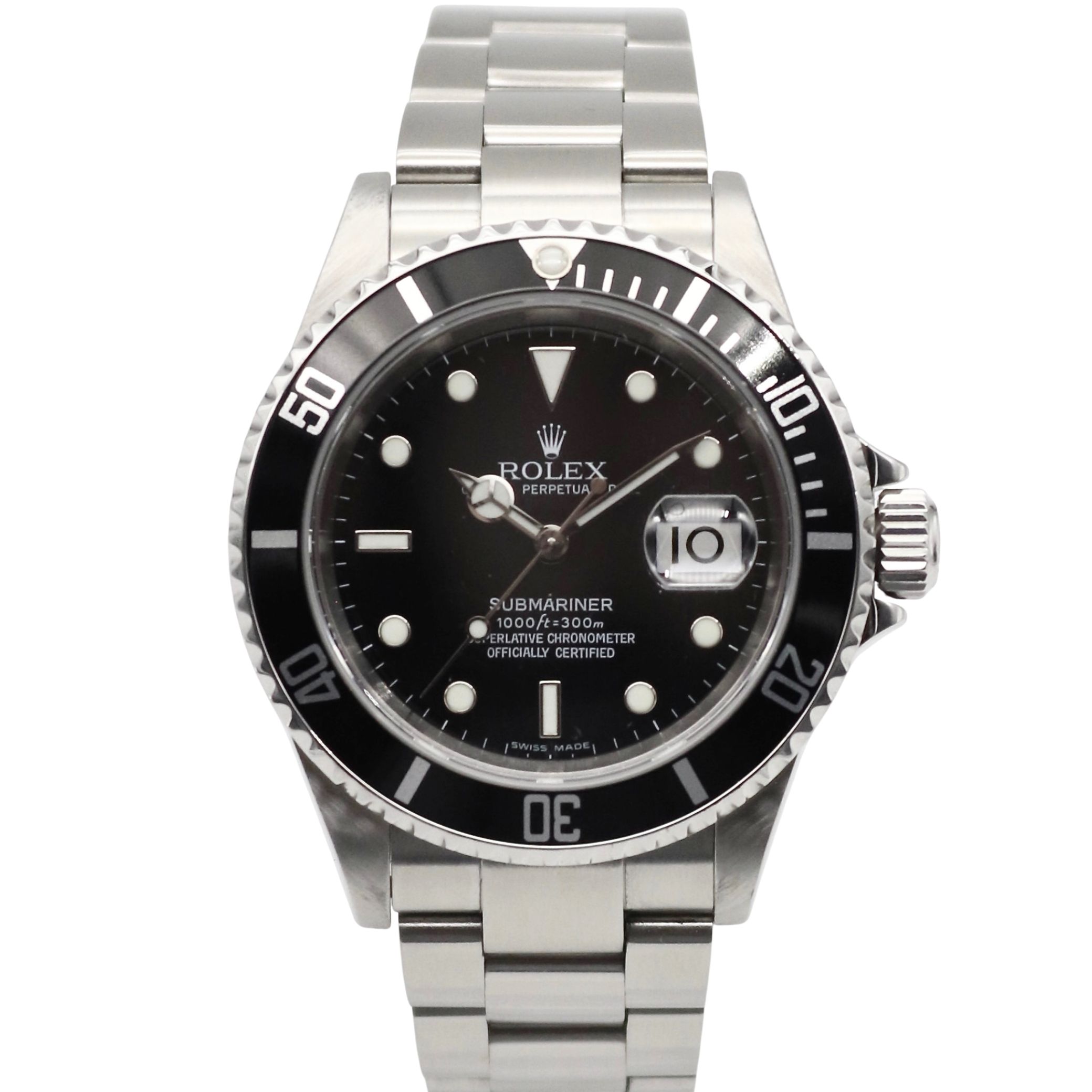 Rolex Submariner Date 40mm Black Dial Stainless Steel 16610LN