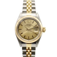 Rolex Lady-Datejust 26mm Champagne Dial 18k Yellow Gold/Stainless Steel Jubilee Bracelet 6917