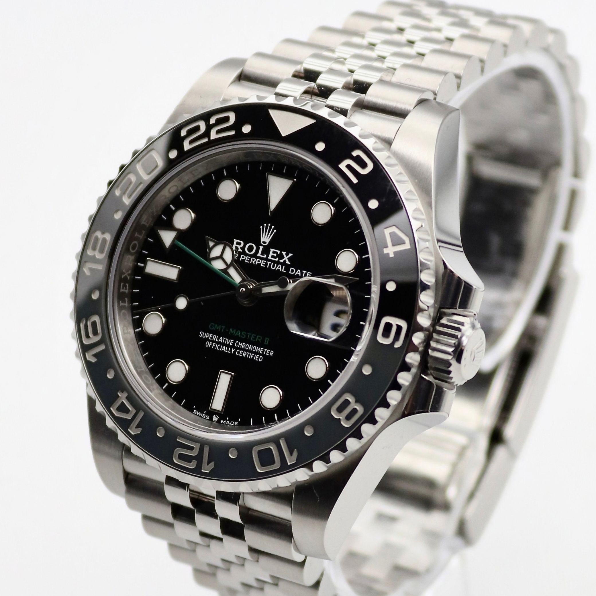 Rolex GMT-Master II 40mm Black and Grey Bezel Jubilee Bracelet Stainless Steel 126710GRNR - Image 2