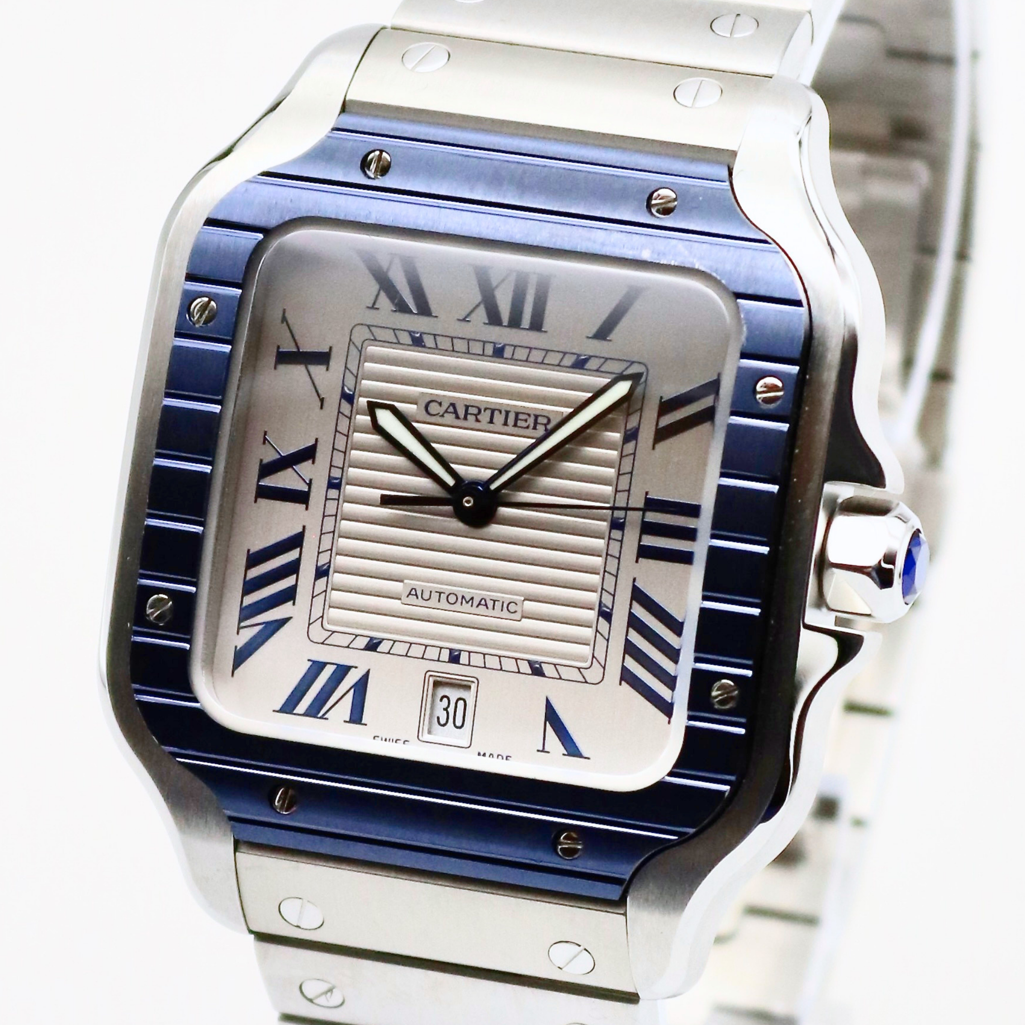 Cartier Santos De Cartier Silver Dial 39.8mm x 45.5mm Stainless Steel WSSA0047 - Image 2