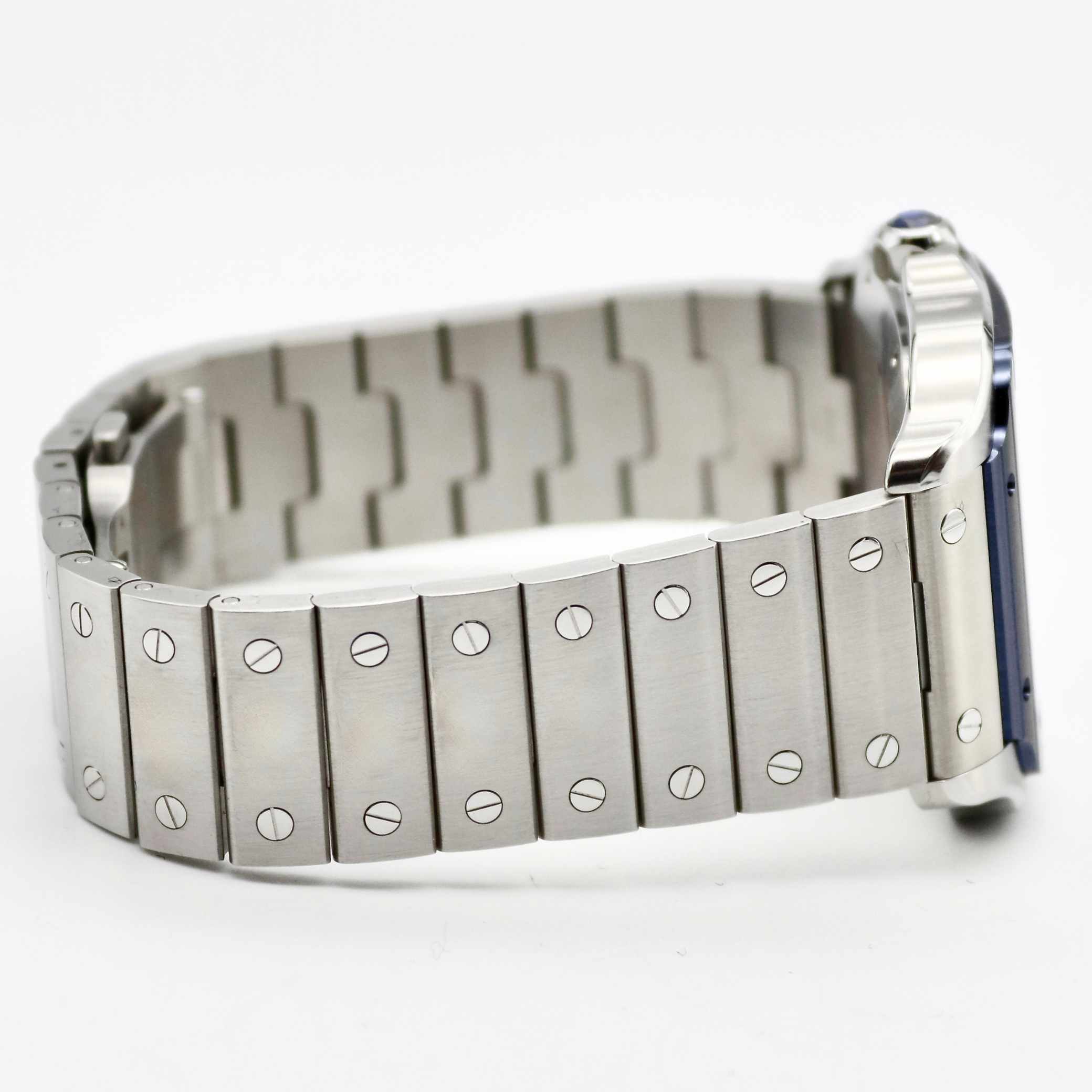Cartier Santos De Cartier Silver Dial 39.8mm x 45.5mm Stainless Steel WSSA0047 - Image 5