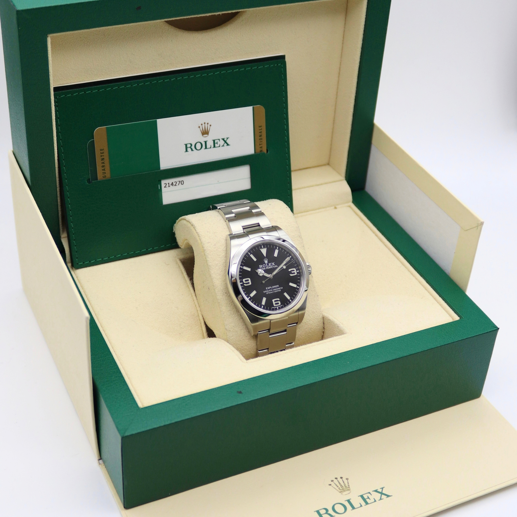 Rolex Explorer 39mm Black Dial Stainless Steel 214270 - Image 7