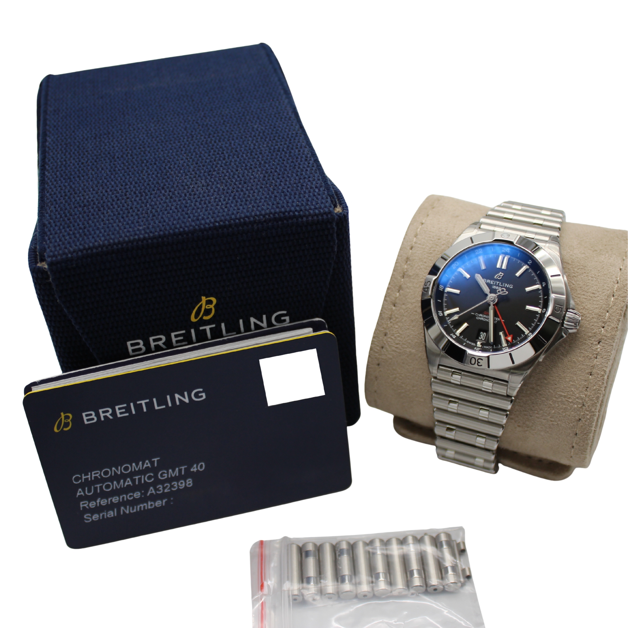 Breitling Chronomat GMT 40mm Black Dial Stainless Steel A32398 - Image 7