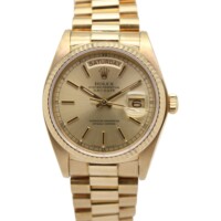 Rolex Day-Date 36mm Champagne Dial 18k Yellow Gold 18038