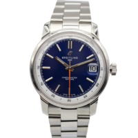Breitling Top Time 38mm Blue Dial Stainless Steel AB3113