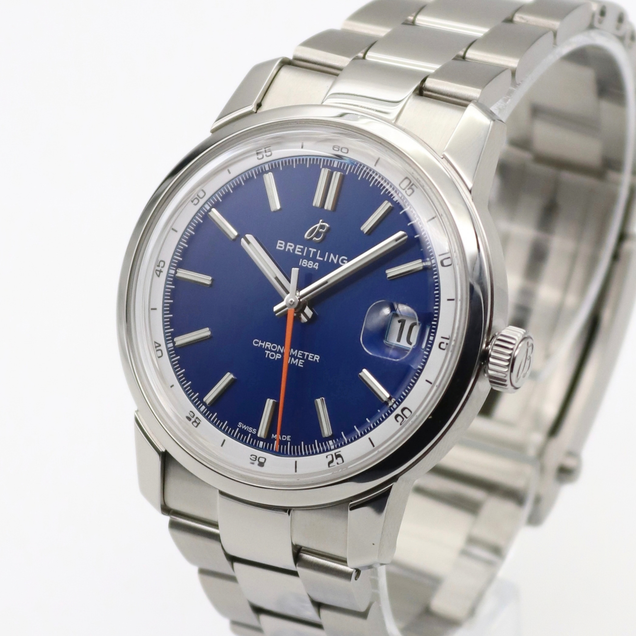 Breitling Top Time 38mm Blue Dial Stainless Steel AB3113 - Image 2