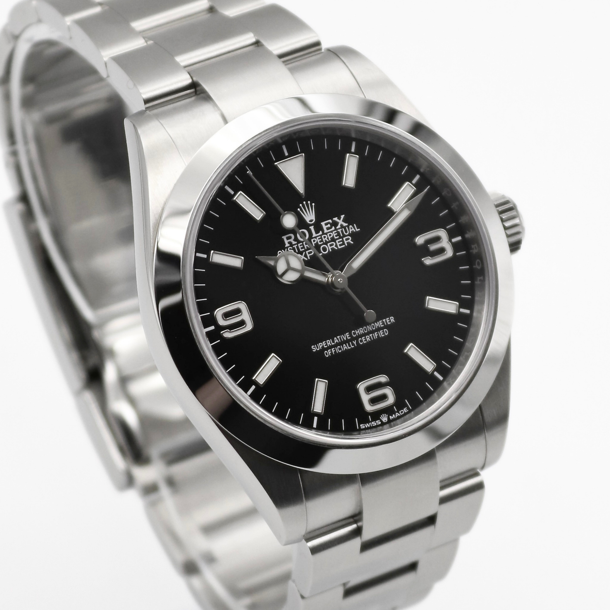 Rolex Explorer 40mm Automatic Black Dial Stainless Steel Oyster Bracelet 224270 - Image 3