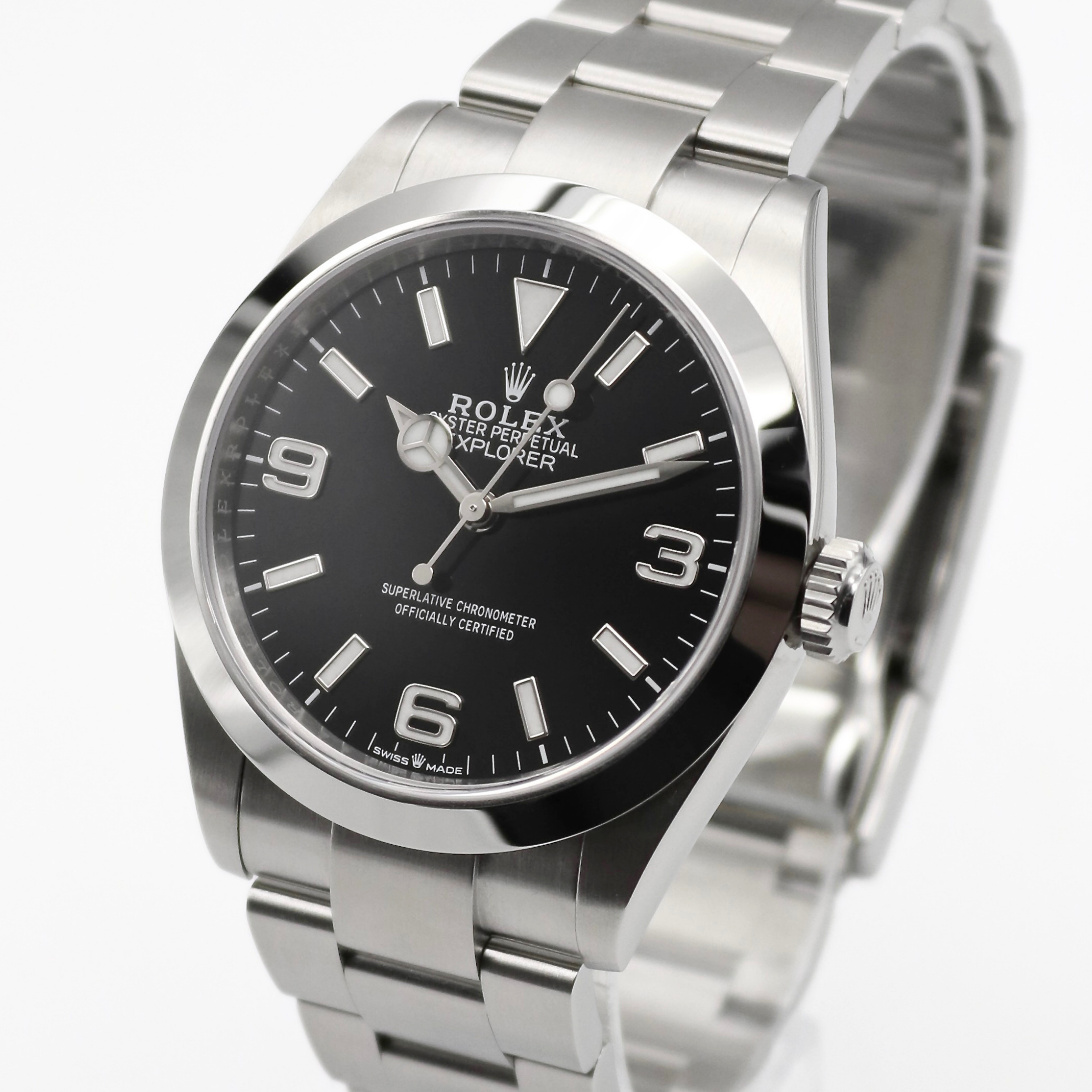 Rolex Explorer 40mm Automatic Black Dial Stainless Steel Oyster Bracelet 224270 - Image 2