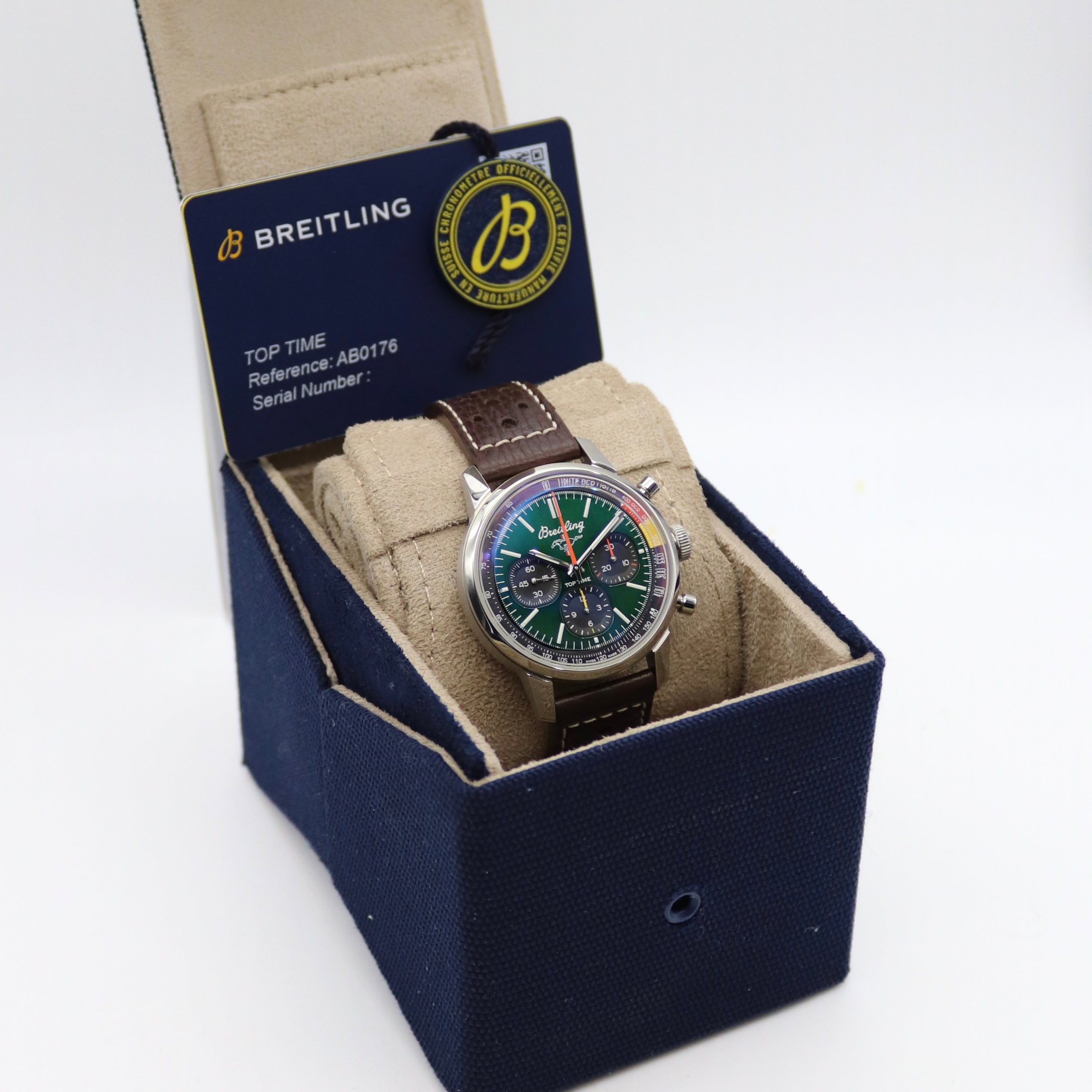 Breitling Top Time B01 Chronograph 41mm 'Ford Mustang' Green Dial Stainless Steel AB0176 - Image 6