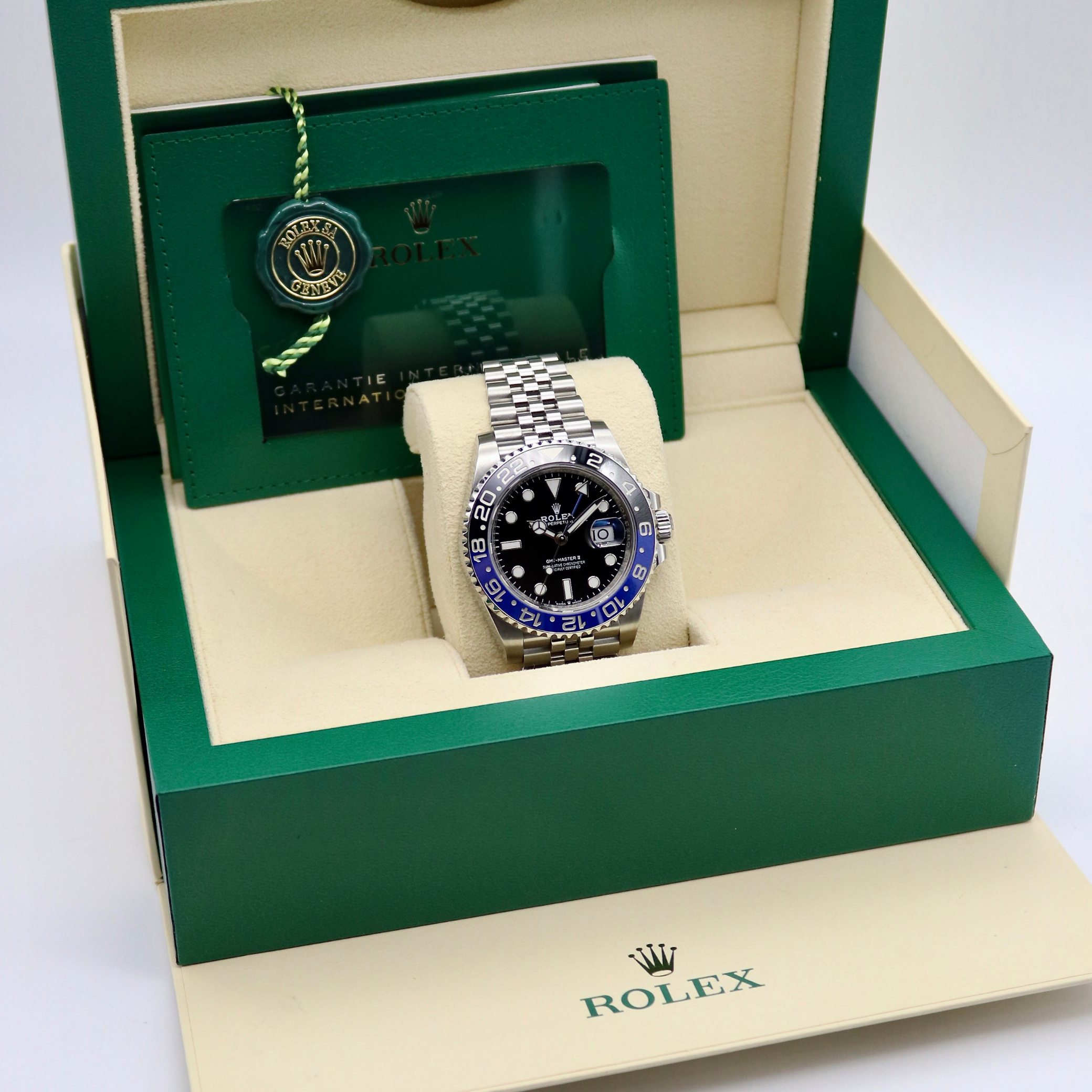 Rolex GMT Master II 40mm 'Batgirl' Jubilee Bracelet Stainless Steel 126710BLNR - Image 7