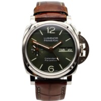 Panerai Luminor Perpetual Calendar GMT 44 mm Green Dial Platinumtech PAM00715