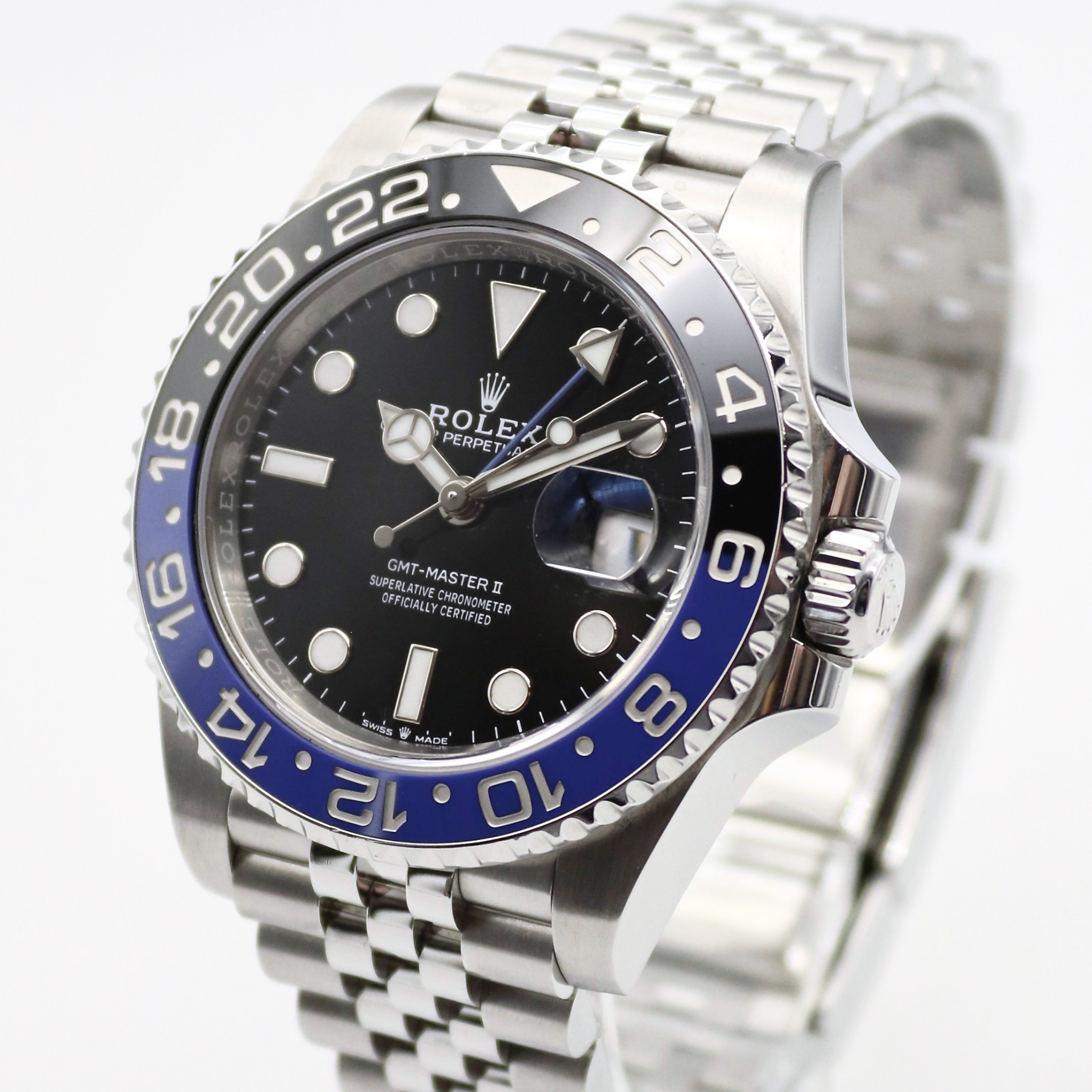 Rolex GMT Master II 40mm 'Batgirl' Jubilee Bracelet Stainless Steel 126710BLNR - Image 2