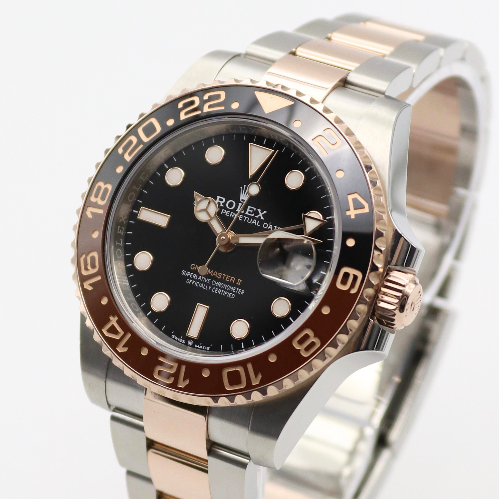 Rolex GMT-Master II 40mm “Rootbeer” 18k Rose Gold/Stainless Steel 126711CHNR - Image 2