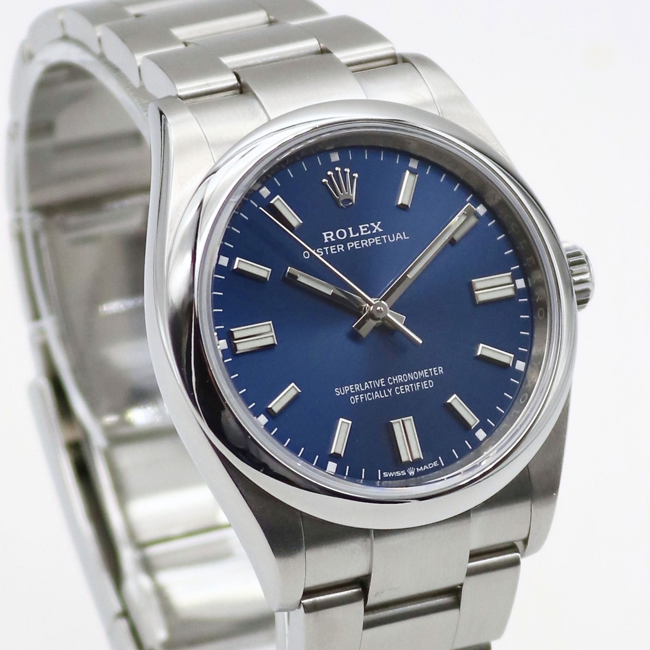 Rolex Oyster Perpetual 36mm Blue Dial Stainless Steel 126000 - Image 3