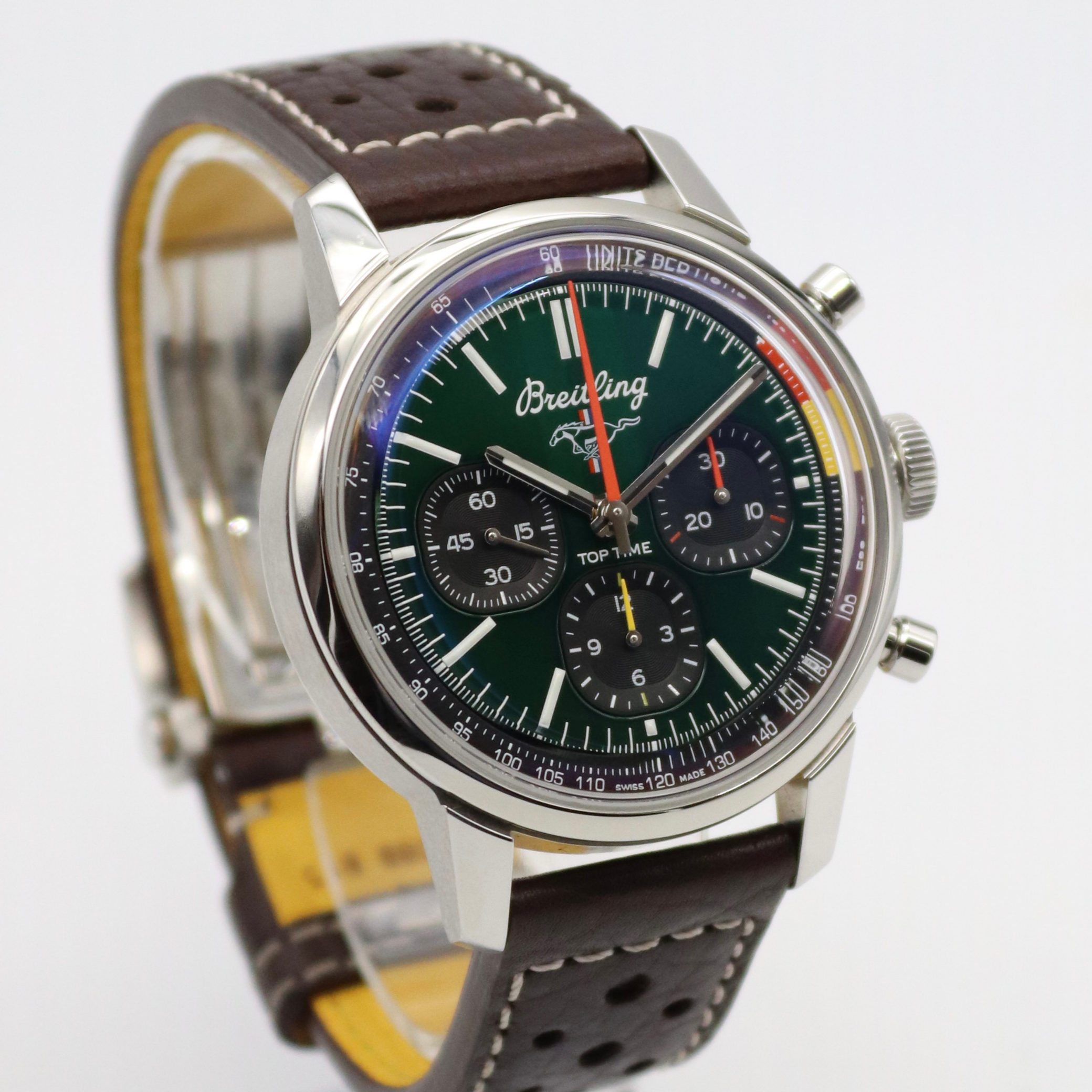 Breitling Top Time B01 Chronograph 41mm 'Ford Mustang' Green Dial Stainless Steel AB0176 - Image 3