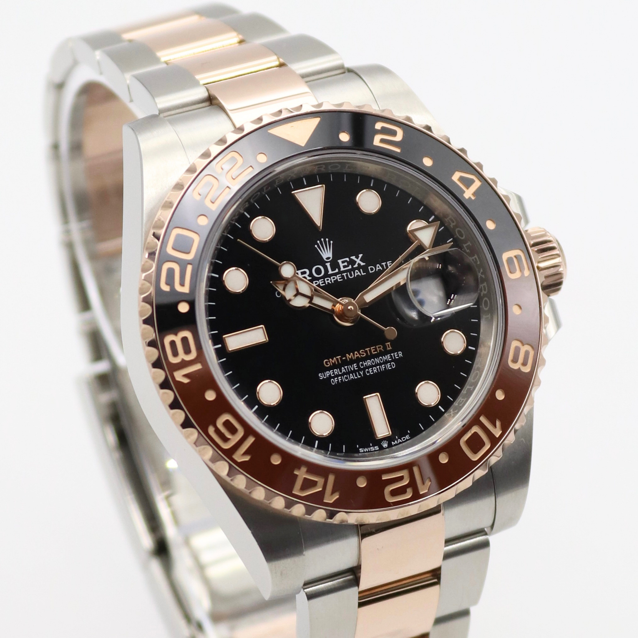 Rolex GMT-Master II 40mm “Rootbeer” 18k Rose Gold/Stainless Steel 126711CHNR - Image 3