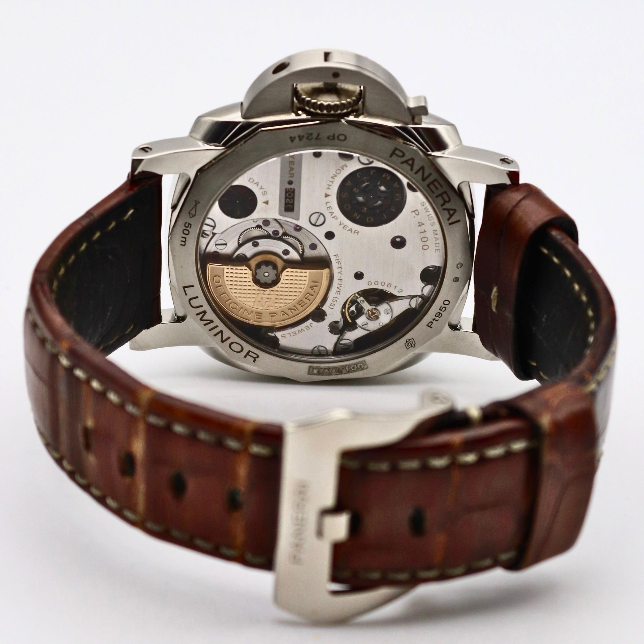 Panerai Luminor Perpetual Calendar GMT 44 mm Green Dial Platinumtech PAM00715 - Image 5