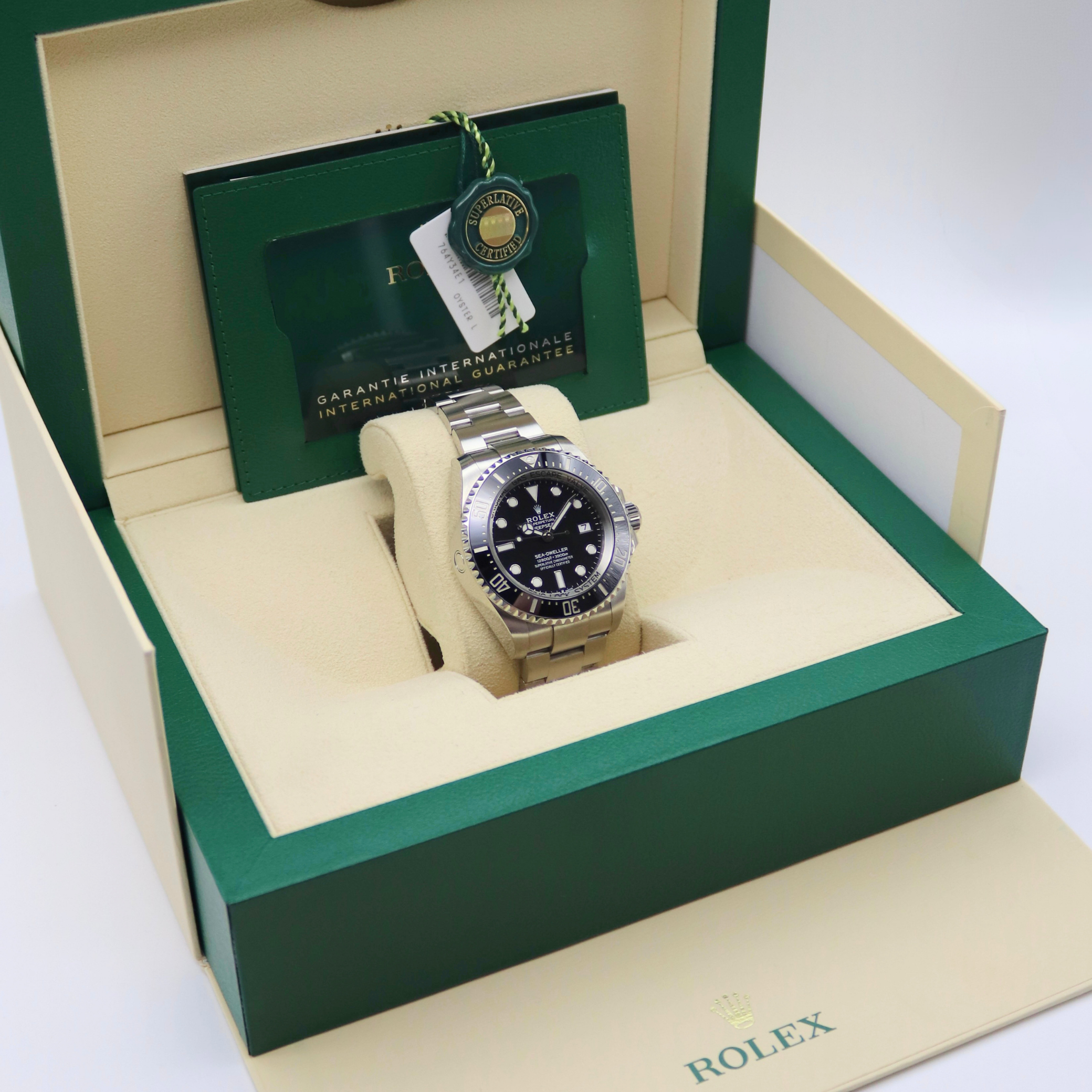 Rolex Sea-Dweller Deepsea Stainless Steel Black Dial 44mm 136660 - Image 7