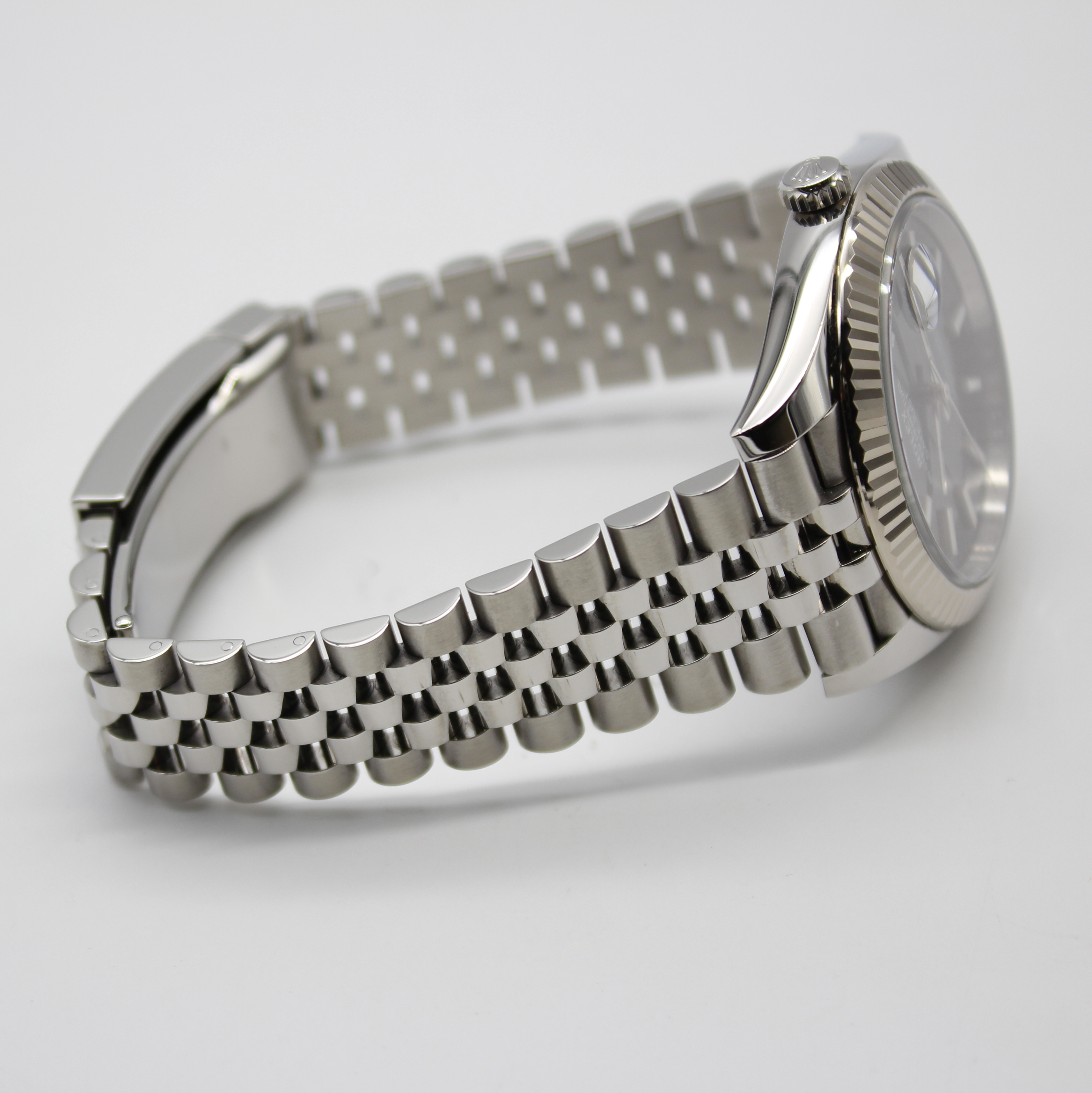 Rolex Datejust 41mm Black Dial Jubilee Bracelet Stainless Steel 126334 - Image 5