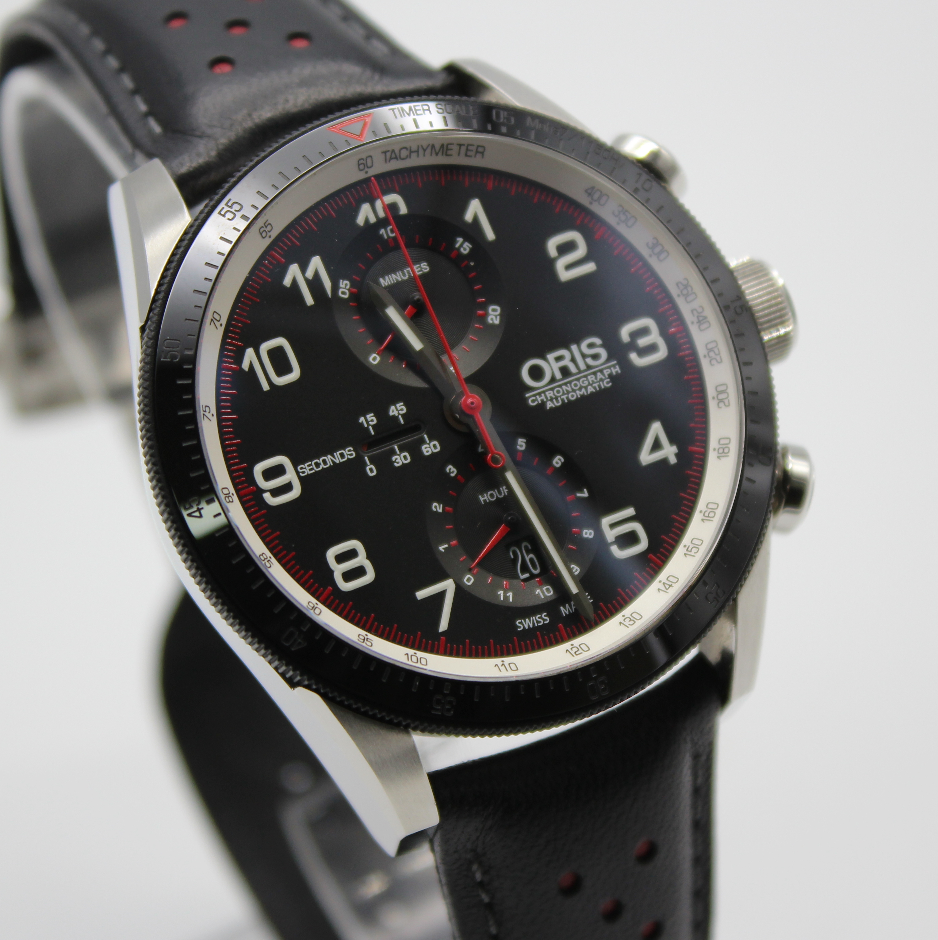 Oris Calobra Chronograph 44mm Black Dial Stainless Steel 01 774 7661 4484-Set - Image 3