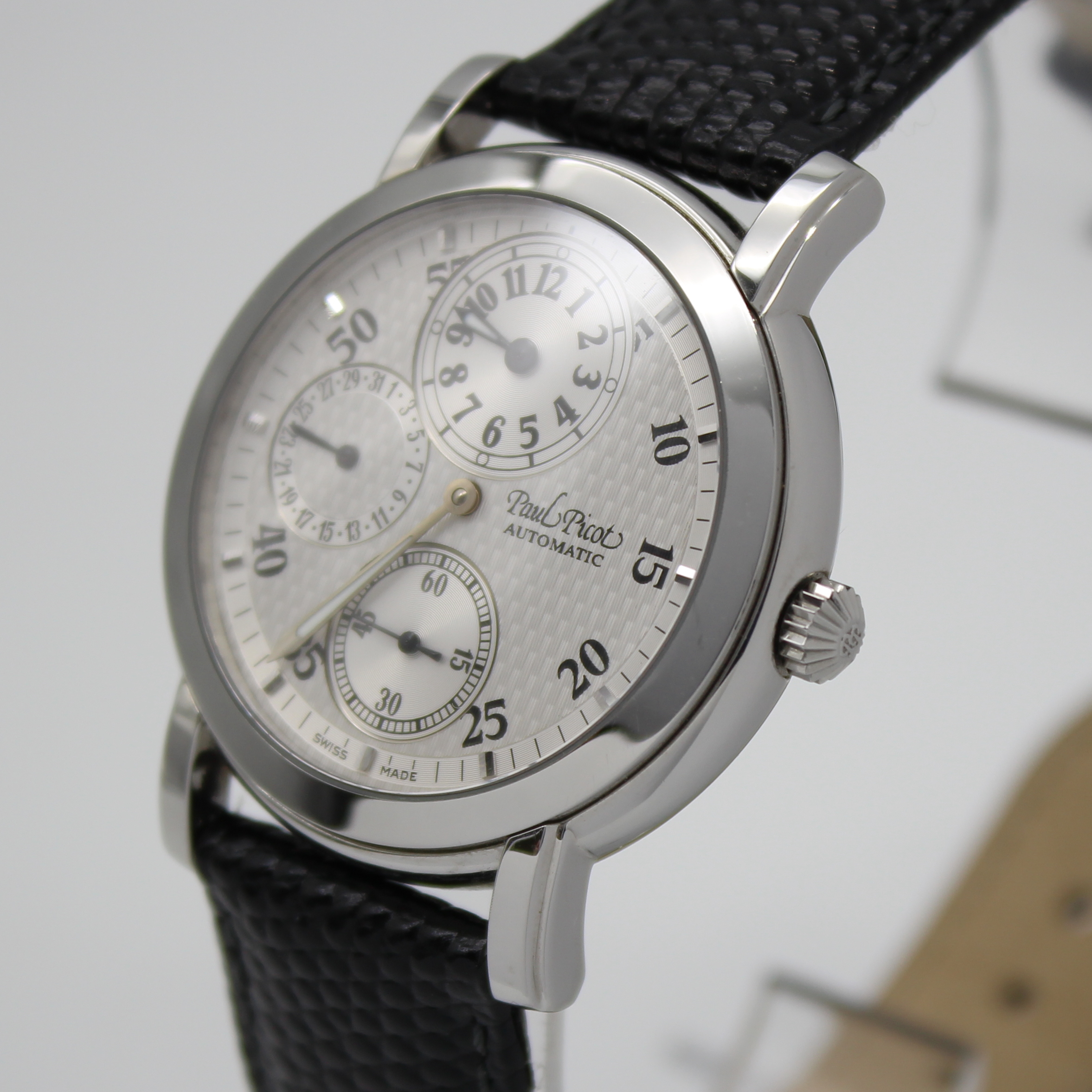 Paul Picot Firshire Ronde Regulateur 38mm Silver Dial Stainless Steel 4081 - Image 2