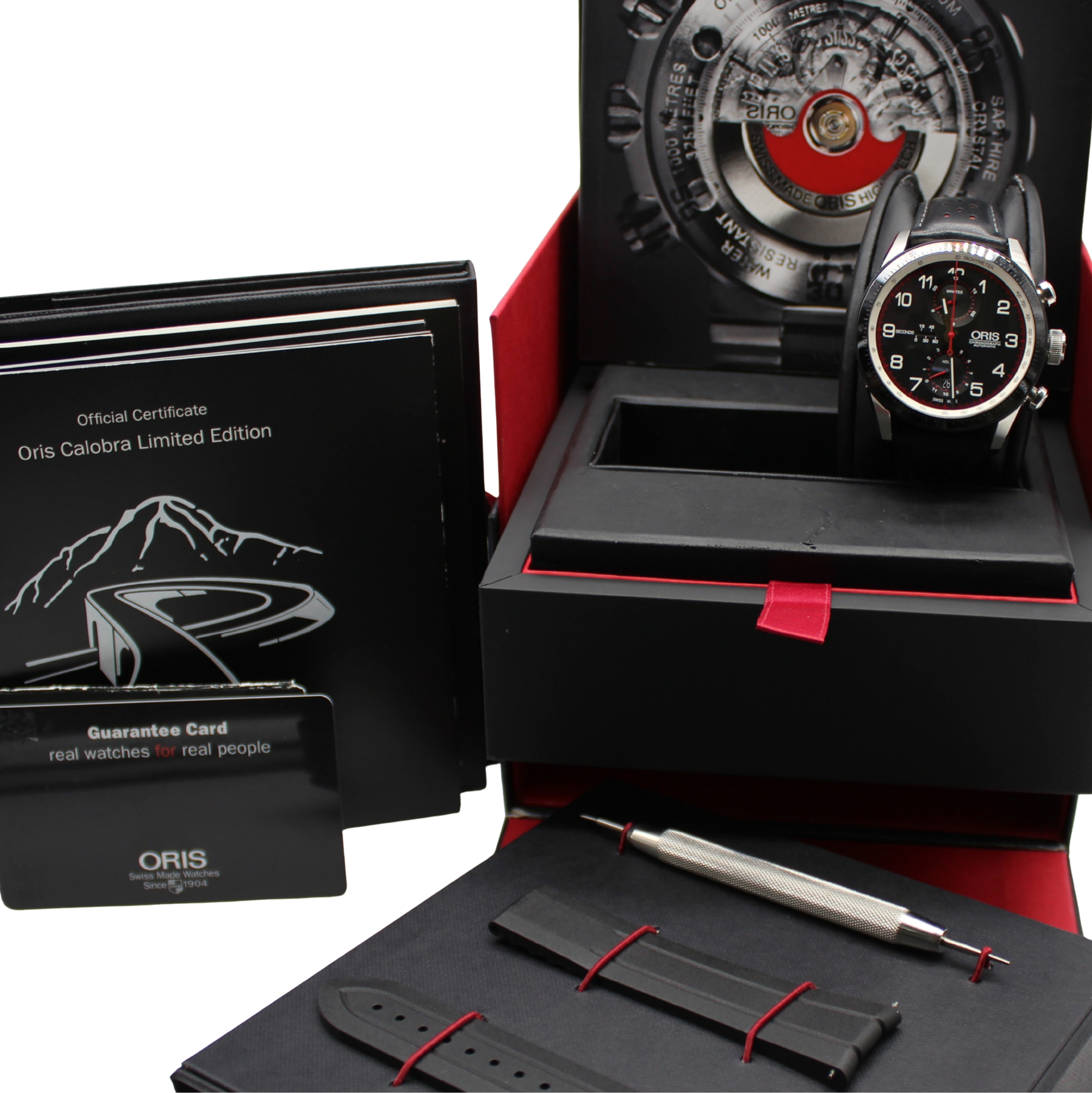 Oris Calobra Chronograph 44mm Black Dial Stainless Steel 01 774 7661 4484-Set - Image 5