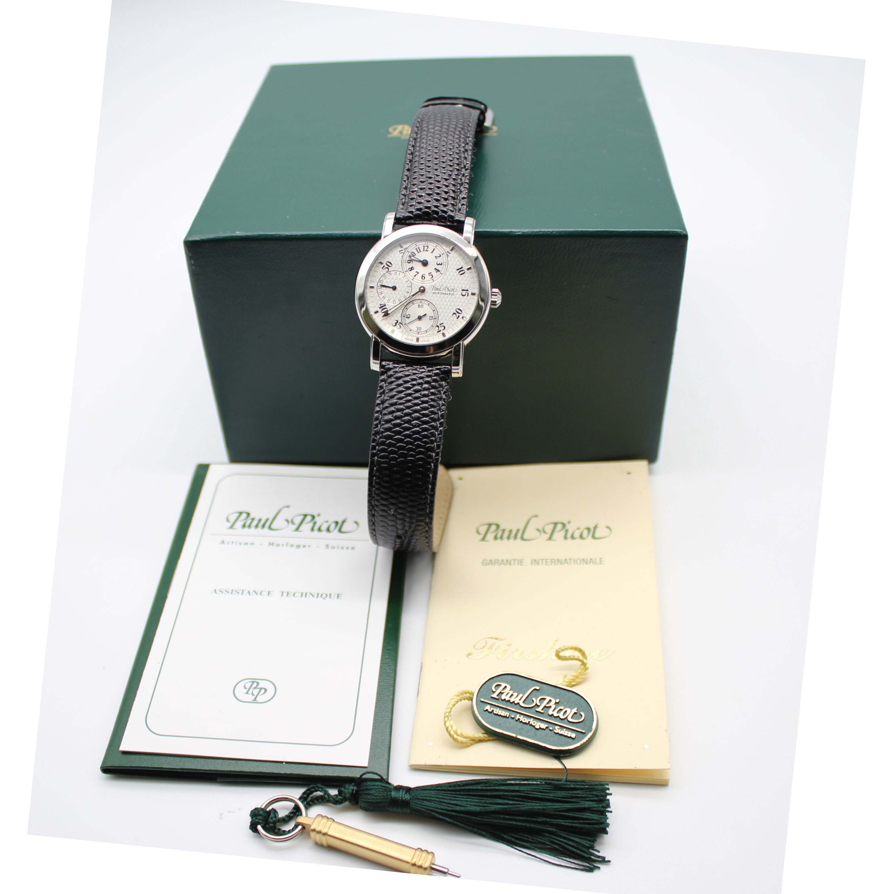 Paul Picot Firshire Ronde Regulateur 38mm Silver Dial Stainless Steel 4081 - Image 5