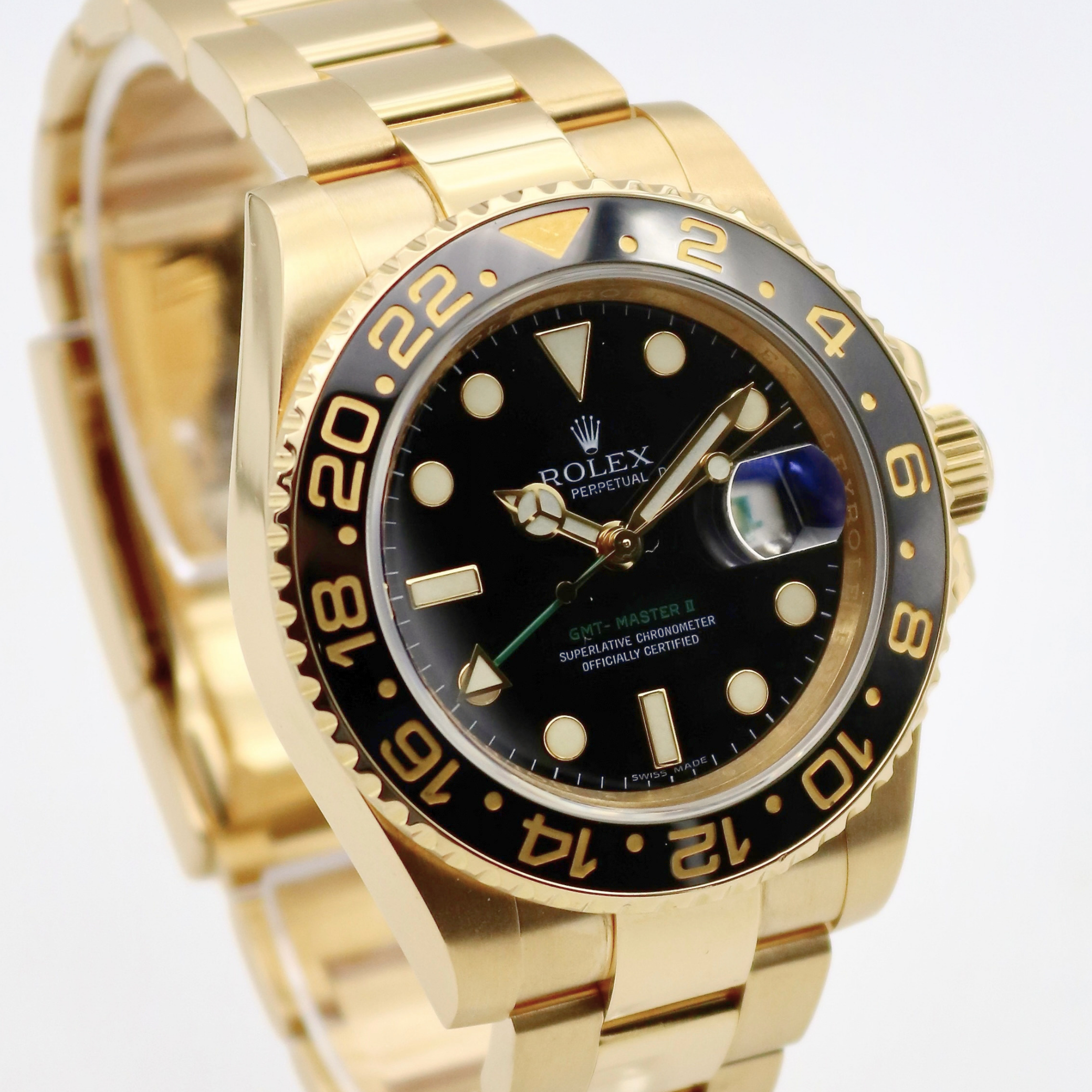 Rolex GMT-Master II 18k Yellow Gold Black Dial Ceramic Bezel 116718LN - Image 3